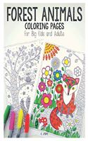 forest animals coloring pages for big kids and adults