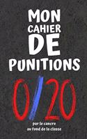 Mon cahier de punitions: Faites lui faire des lignes, ça l'aidera à comprendre... Ou pas !