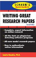 Writing Great Research Papers