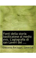 Fonti Della Storia Basilicatese Al Medio Evo. L'Agiografia Di San Laveri del ...