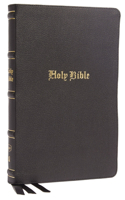 KJV Holy Bible, Large Print Thinline Black Genuine Leather, Red Letter, Comfort Print: King James Version