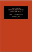 Local Public Finance and Public Policy