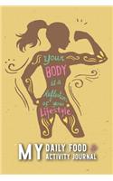 My Daily Food and Activity Journal: 90 days exercise and diet journal daily food and weight loss diary(2 90 Days Exercise and Diet Journal)