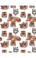 Multipurpose Notebook Composition Journal Diary - Tigers Tigers Tigers