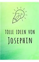 Tolle Ideen von Josephin: Liniertes Notizbuch für deinen Vornamen