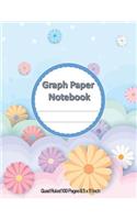 Graph Paper Notebook Quad Ruled 100 Pages 8.5 x 11 Inch