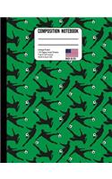 Composition Notebook College Ruled: Soccer Player Green Back to School Composition Book for Teachers, Students, Kids and Teens