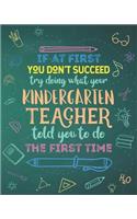 If At First You Don't Succeed Try Doing What Your Kindergarten Teacher Told You To Do The First Time