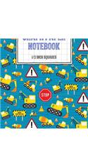 Graph Paper Notebook 1/2 Inch Squares