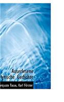 Auserlesene Lyrische Gedichte