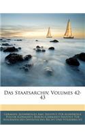 Das Staatsarchiv, Volumes 42-43
