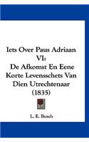 Iets Over Paus Adriaan VI