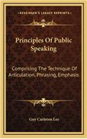 Principles of Public Speaking