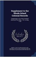 Supplement to the Rhode Island Colonial Records
