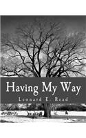Having My Way