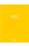 Notebook for Cornell Notes, 120 Numbered Pages, #SOUL, Gold Cover: For Taking Cornell Notes, Personal Index, 8.5"x11", Hashtag Series, Genius Edition