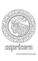 Color My Cover Notebook (Capricorn)