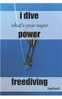 Freediving logbook, journal