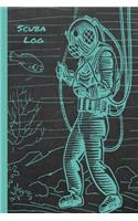 Scuba Log: Daily Journal - Diving Notebook to Write in - Divers Agenda - Track Meals, Hydration, Exercise