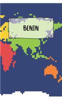 Benin: Ruled Travel Diary Notebook or Journey Journal - Lined Trip Pocketbook for Men and Women with Lines