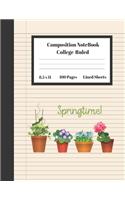 Composition Notebook College Ruled Lined Sheets