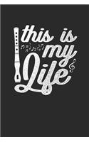 This Is My Life: Flutes Notebook, Blank Lined (6" x 9" - 120 pages) Musical Instruments Themed Notebook for Daily Journal, Diary, and Gift