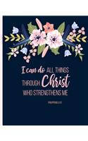 Planner Weekly Monthly: Philippians 4:13 Calendar Schedule Organizer with Inspirational Quotes Inside