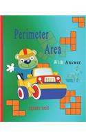 Basic Perimeter and Area of a Shape Square Units Brick Block: Need Counting Skill Before Using