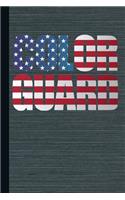 Color Guard: Color Guard American Flag Journal with Lined Pages for Journaling, Studying, Writing, Daily Reflection or Guard Team Workbook