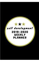 Self Development 2019-2020 Weekly Planner
