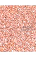 2019 - 2020 Daily Planner: Rose Gold Glitter Pattern Effect Cover Full Year Agenda January 2019 - December 2019 Daily Plan Days Set Goals Datebook Calendar Schedule