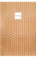 2019: A5 Diary Horizontal Layout Week on Two Pages Planner Journal Copper Herringbone(9 Horizontal Diaries 2019)