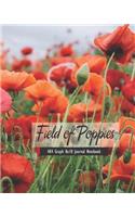 Field of Poppies 4x4 Graph 8x10 Journal Notebook