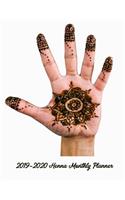 2019-2020 Henna Monthly Planner