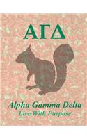 Alpha Gamma Delta: Lined Notebook - Composition Book - 8.5 X 11 Paper - College Ruled - 100 Pages: Lined Notebook - Composition Book - 8.5 X 11 Paper - College Ruled - 100 Pages