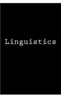 Linguistics: Notebook, 150 lined pages, softcover, 6 x 9