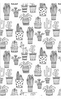 Bullet Journal Notebook: Cute Cactus - 1/4 Dot Matrix Notebook - Cute Bullet Journal for Planner and Notebook