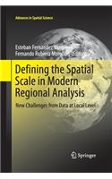 Defining the Spatial Scale in Modern Regional Analysis