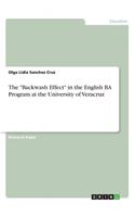 Backwash Effect in the English BA Program at the University of Veracruz