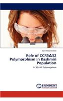 Role of Ccr5 32 Polymorphism in Kashmiri Population