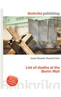 List of Deaths at the Berlin Wall