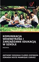 Komunikacja WewnEtrzna I ZarzAdzanie EdukacjA W Szkole