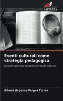 Eventi culturali come strategia pedagogica