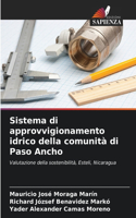 Sistema di approvvigionamento idrico della comunità di Paso Ancho
