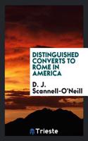 Distinguished Converts to Rome in America