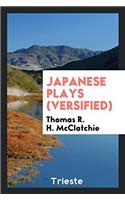JAPANESE PLAYS  VERSIFIED