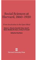 Social Sciences at Harvard, 1860-1920
