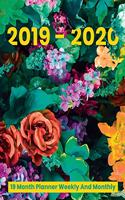 2019- 2020 19 Month Planner Weekly and Monthly