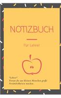Notizbuch für Lehrer: A5 dotgrid I Lehrer I Notizbuch I Geschenk I Lehrerkalender I Schulplaner