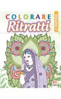 Colorare Ritratti 7: Libro da colorare per adulti (Mandala) - Anti-stress - volume 7